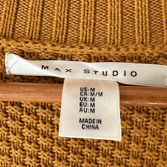 Max Studio long open cardigan sweater, size Medium, NWOT. - Picture 2 of 3